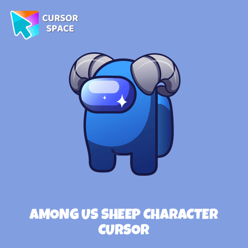 Among Us Sheep Character cursor pointer cursor