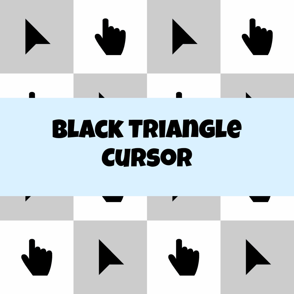 Preview Black triangle cursor custom cursor pack